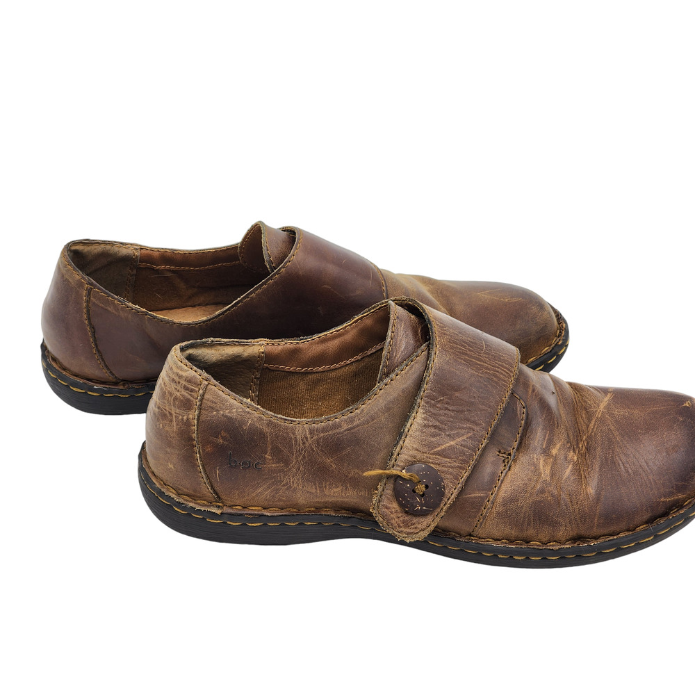 Born Loafers Shoes Womens 10M Colleta Monk Straps Leather Slip On Comfort C40048 - Picture 12 of 16